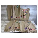 Custom Suede Vest With Various Patches