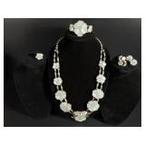 Zuni mother-of-pearl and turquoise flower