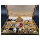 Costume Jewelry, Assortment Of Clip On Earrings