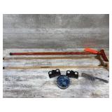 3 Canes, 3 Combs, 1 Ashtray