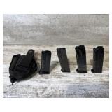 (4) Magazines And Holster