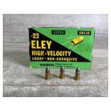 500 rounds of Eley .22 high velocity