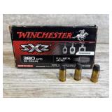 50 rounds of Winchester 380 Auto 95gr FMJ