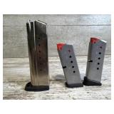 3 Smith & Wesson pistol magazines