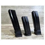 3 Sig Sauer 9mm magazines