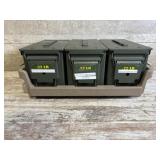 3 Metal Ammo cans