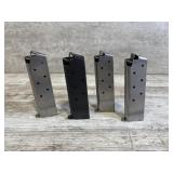 (4) Colt 380 7 Round Magazines