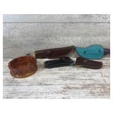 2 Fixed Blades, 2 Folding Blades and a Ash Tray