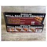 (2) Modular Wall Racks and Organizers