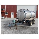 1200 Gallon Stainless Steel Tender Trailer