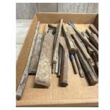 Lot of Chisels Metal Tools