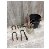 Metal Shackles Bucket  Rods