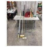 Mops brooms and dusters