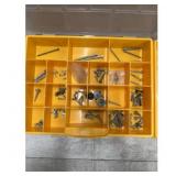 Organizer with screws washers and hardware