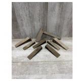 Lot of 8 Metal Wood Splitting Wedges