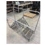 Metal Steps with Handrails