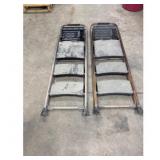 Two Folding Step Ladders