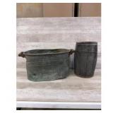 Vintage Kettle and Keg