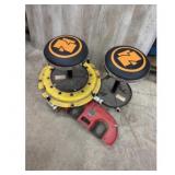 Rolling Shop Stools and Knee Pads