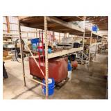 Industrial shelving unit (contents not included)