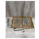 Silver Pegboard Hooks Lot