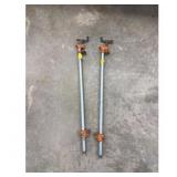 Two 34 in. x 36 in. Metal Pipe Clamps
