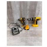 DeWALT Impact Driver Drill Battery and Charger