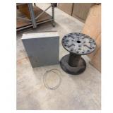 Key Box with Hooks Cable Spool