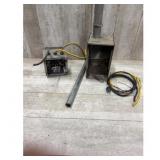 Electrical Box with Wiring and Pole