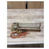 Work Light  Wooden Tool Box