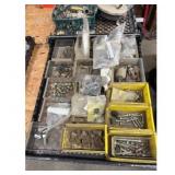 Bolts Parts Assortment Yellow Bins Mixed Sizes