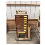 Lawson Products Parts Cabinet Rolling Cart