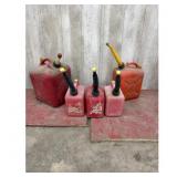 Red Gas Cans - Large  Small
