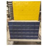 Blue Drawer Organizer - 35 Drawers