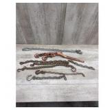 Assorted Chains Hardware Hooks Ratchet Binder