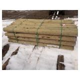 (32) 5 x 8 Red Pine CCA Treated Fence Posts
