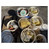 Skid of Electric Fence Connectors.