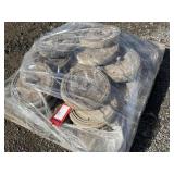 Skid of Great Plains Press Wheels