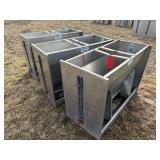 (3) 4ft Hog Feeders
