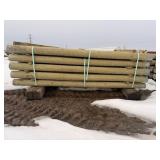 (45) 4 x 8 Red Pine CCA Treated Fence Posts
