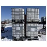 (4) 250 Gallon Poly Totes