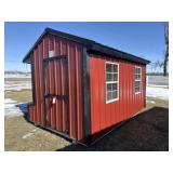 8x12 Chicken Coop with 10 Nesting Boxes