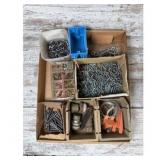 Hardware Lot, Fasteners and Electrical Box