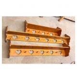 Wooden Heart Coat Racks - Shelf Storage, Rustic De