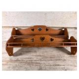 Wooden Heart Shelf Wall Decor