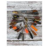 Screwdriver Lot, Assorted Sizes and Handle Colors