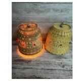 Handcrafted Decorative Lamps - Wooden, Perforated