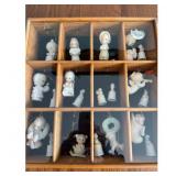 Precious Moments Ornaments with Display Case