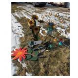 Metal Peacock Garden Statue