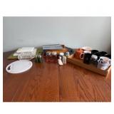 Pampered Chef Stoneware, Salt and Pepper Shakers
